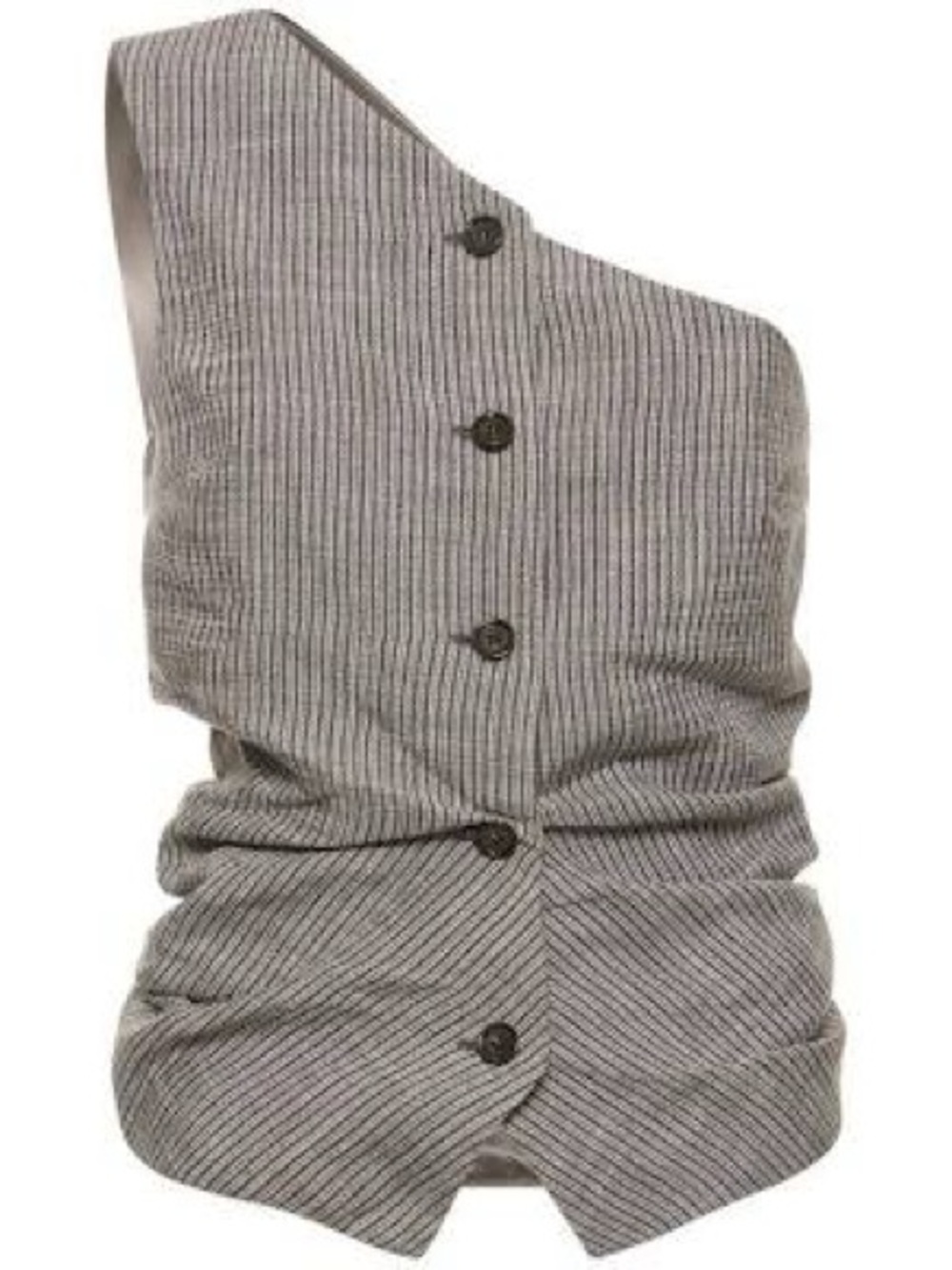 Acne Studios one shoulder linen blend Vest